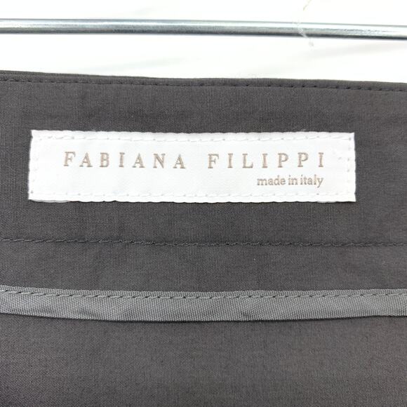 FABIANA FILIPPI Skirt Women's Size L Colorblock Pleated A-Line Gray Pink - Picture 5 of 8